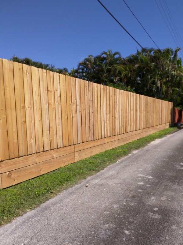 wooden garden fence